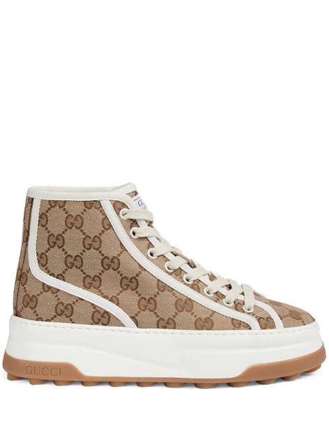 gucci high top womens sneakers|gucci platform sneakers.